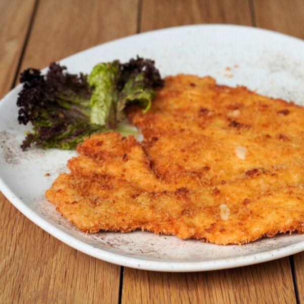 ȘNIȚEL DE PUI ÎN CRUSTĂ DE MIGDALE - 180g